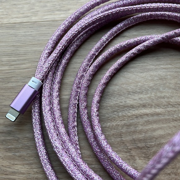 Sarina 10ft Pink/Purple USB Charging Cable IPhone Charger - Picture 8 of 11